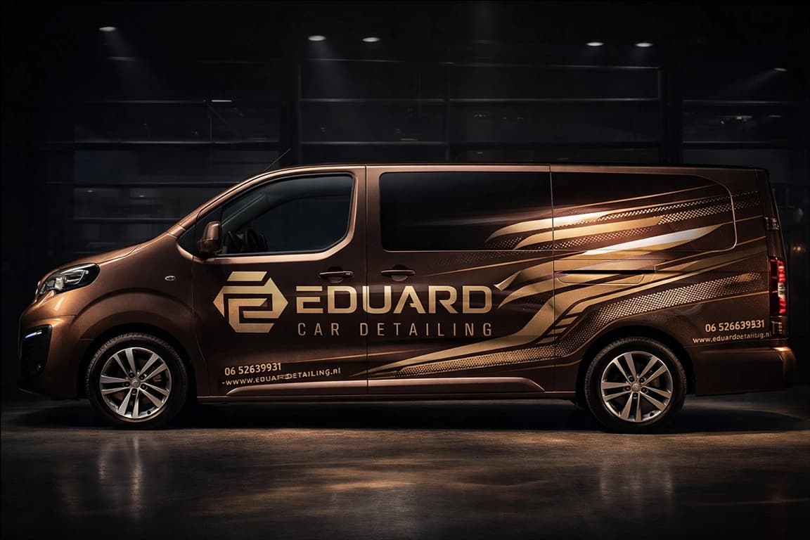 Auto na carwrapping behandeling